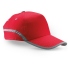 Čepice s kšiltem - červená